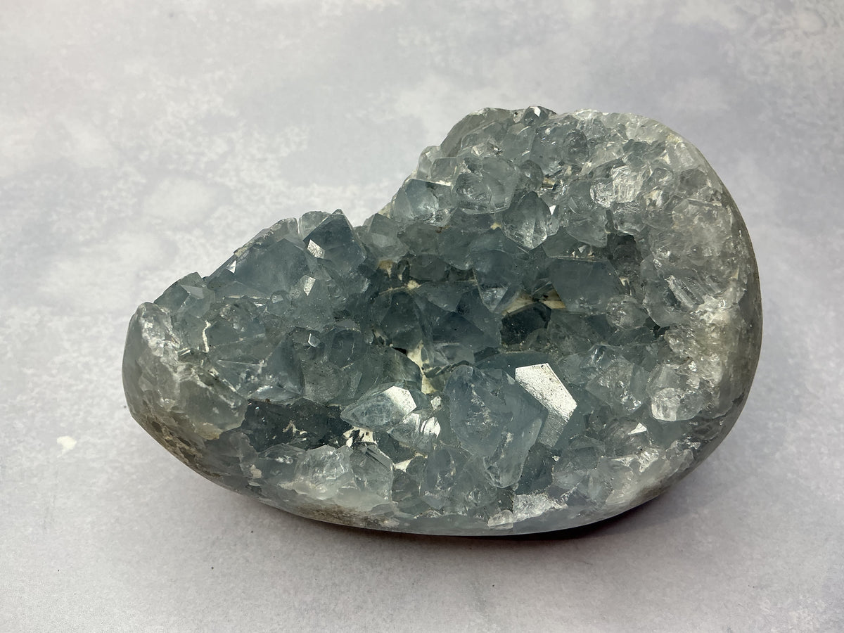 Natural Raw Celestite Geode Egg