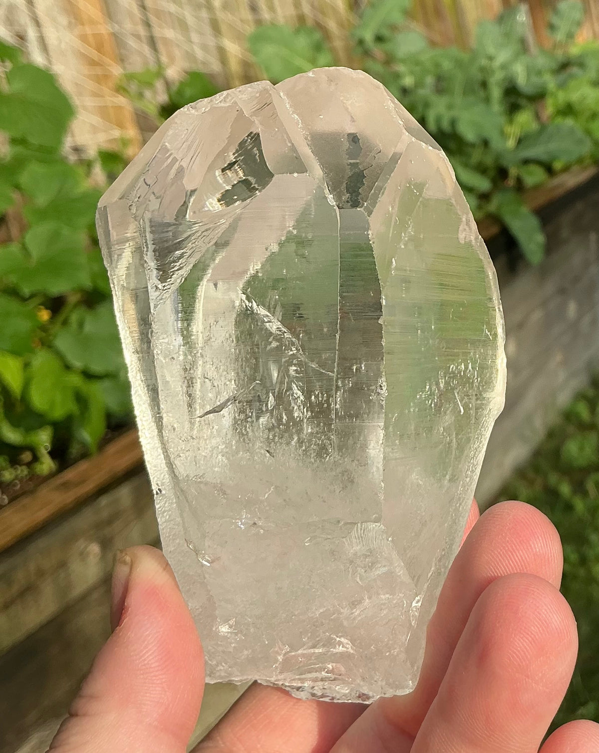 Large Brazilian Lemurian Quartz Cluster Chunk