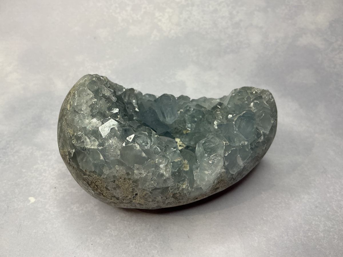 Natural Raw Celestite Geode Egg