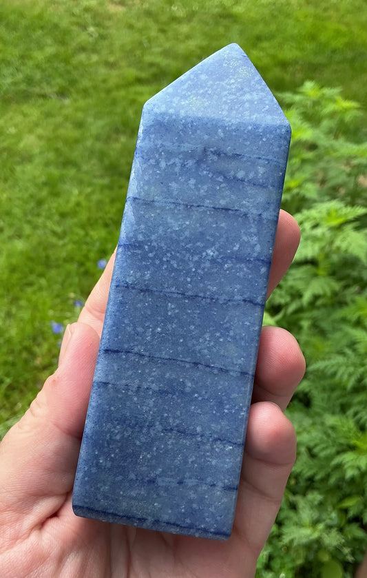 Rescued Blue Aventurine Obelisk Tower