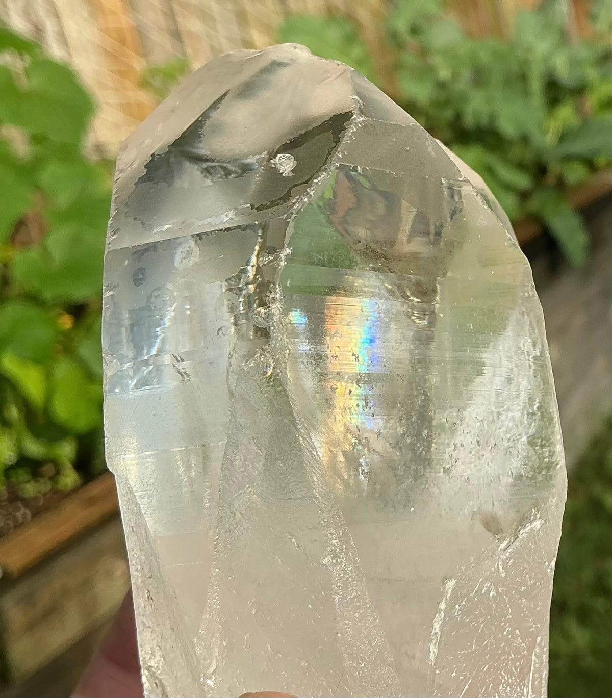 Large Brazilian Lemurian Quartz Cluster Chunk