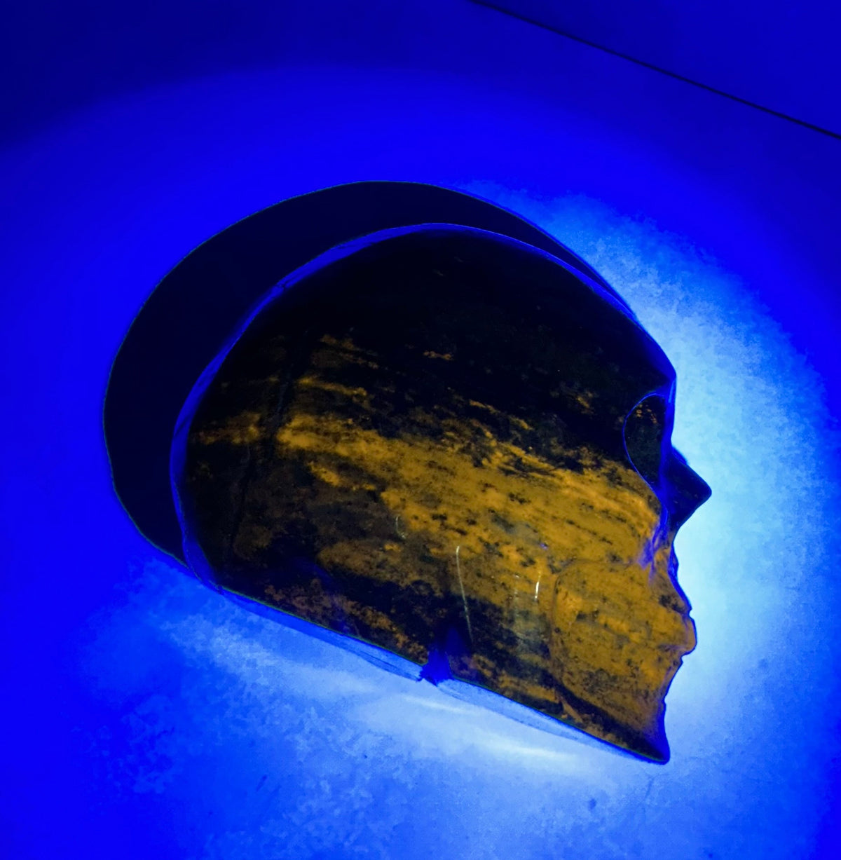 Natural Lapis Lazuli Skull Carving