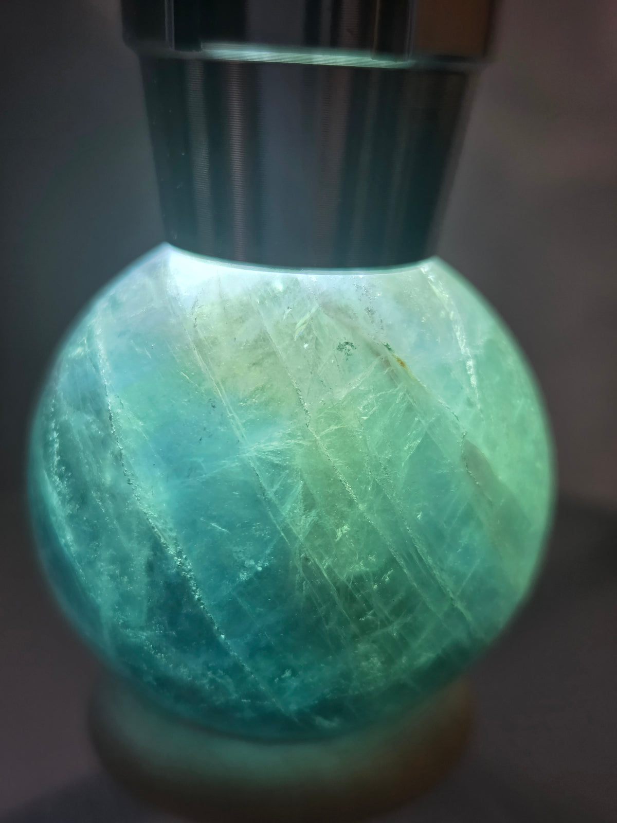 Rare Full Blue Fluorite 38mm Sphere