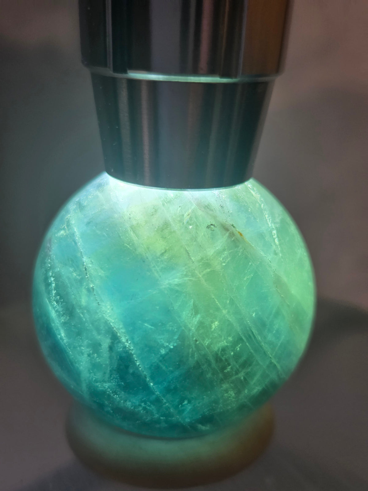 Rare Full Blue Fluorite 38mm Sphere
