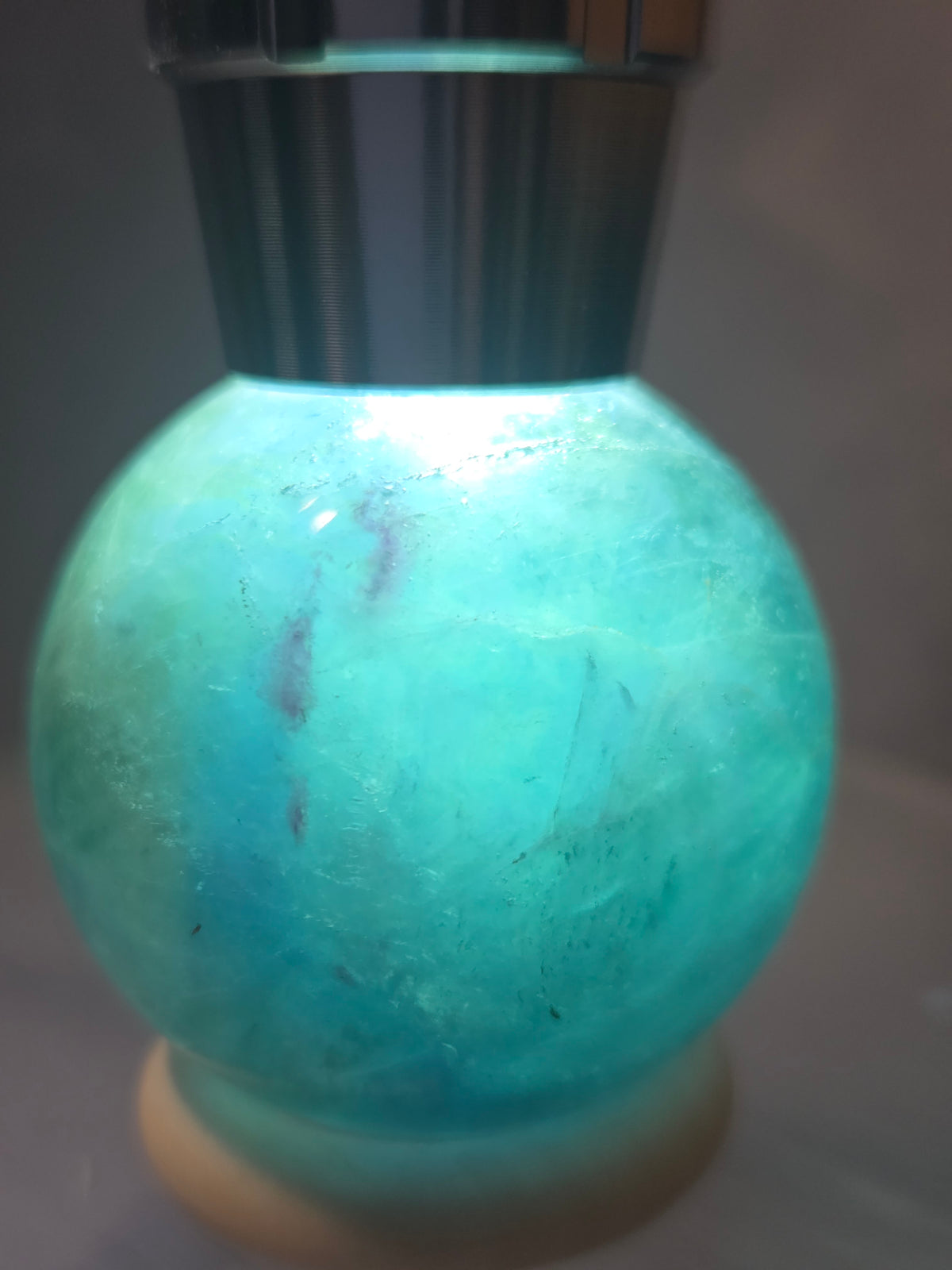 Rare Full Blue Fluorite 38mm Sphere